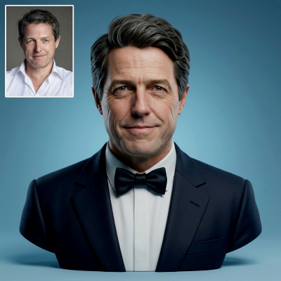 Hugh Grant Collared Shirt 3D Printable Bust