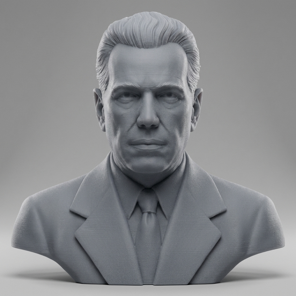 Humphrey Bogart Bust 3D Printable 3D Model