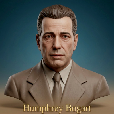Humphrey Bogart Bust 3D Printable