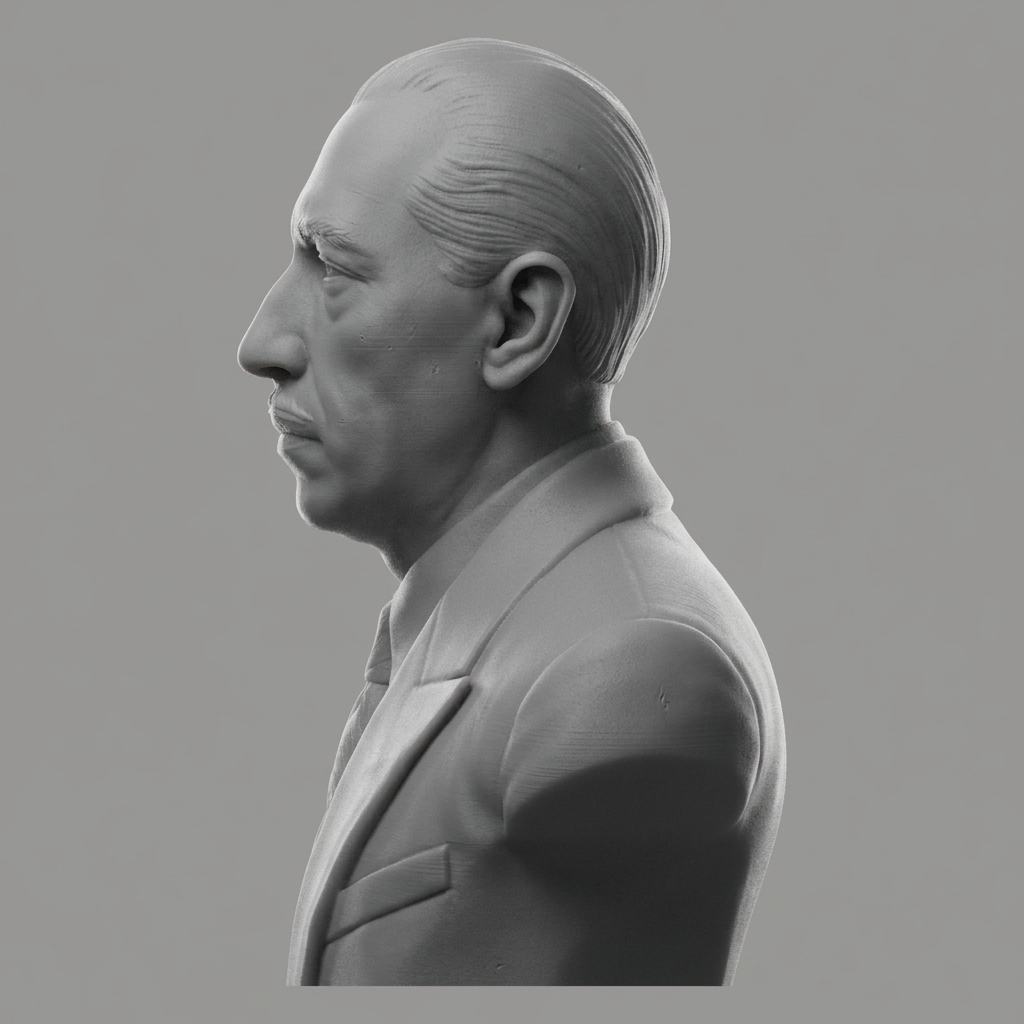 Igor Stravinsky 3D Printable Bust 3D Model
