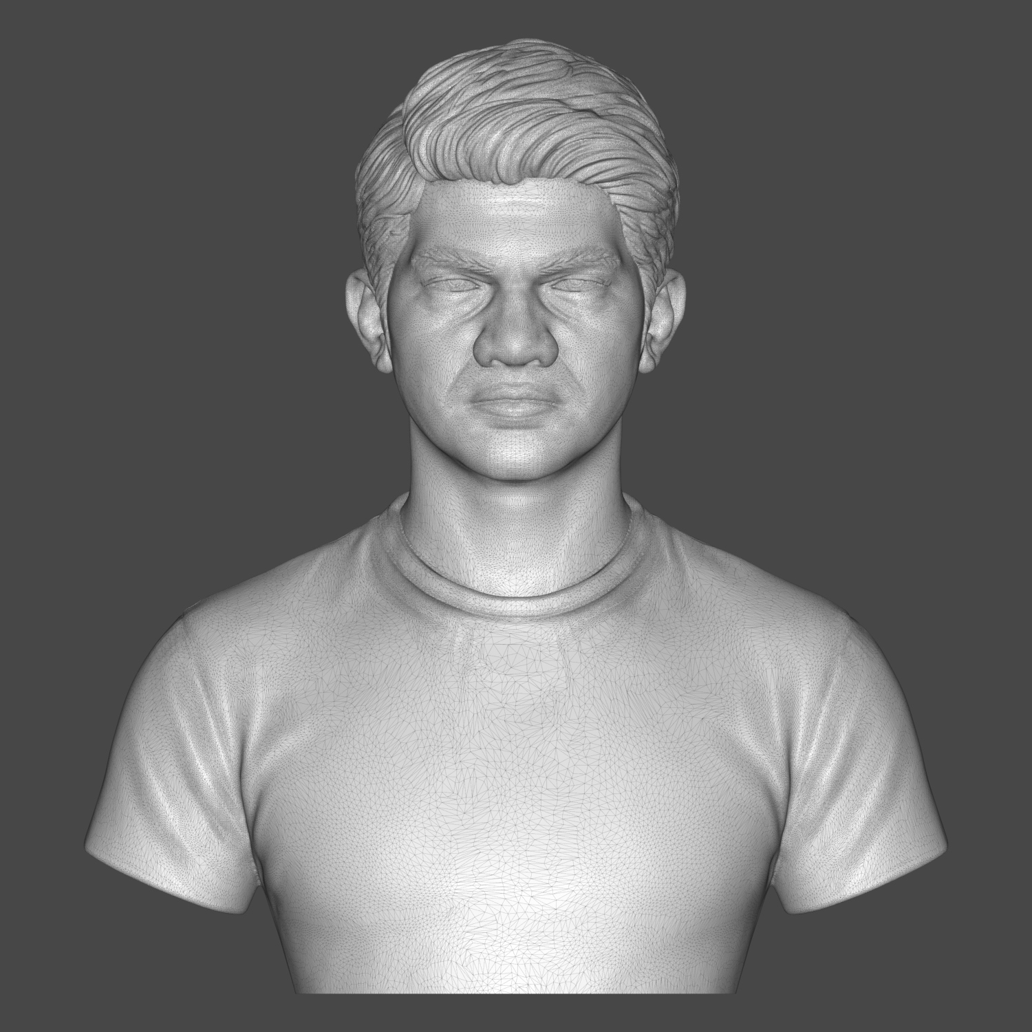 Iko Uwais Bust 3D Printable Bust 3D Model