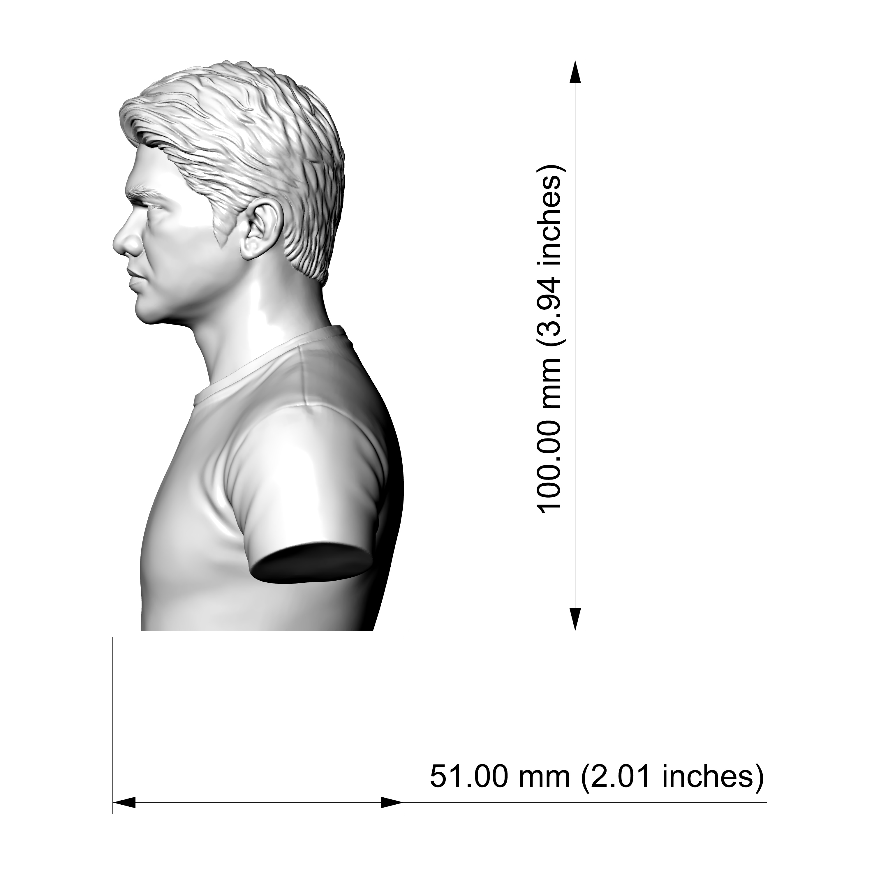 Iko Uwais Bust 3D Printable Bust 3D Model