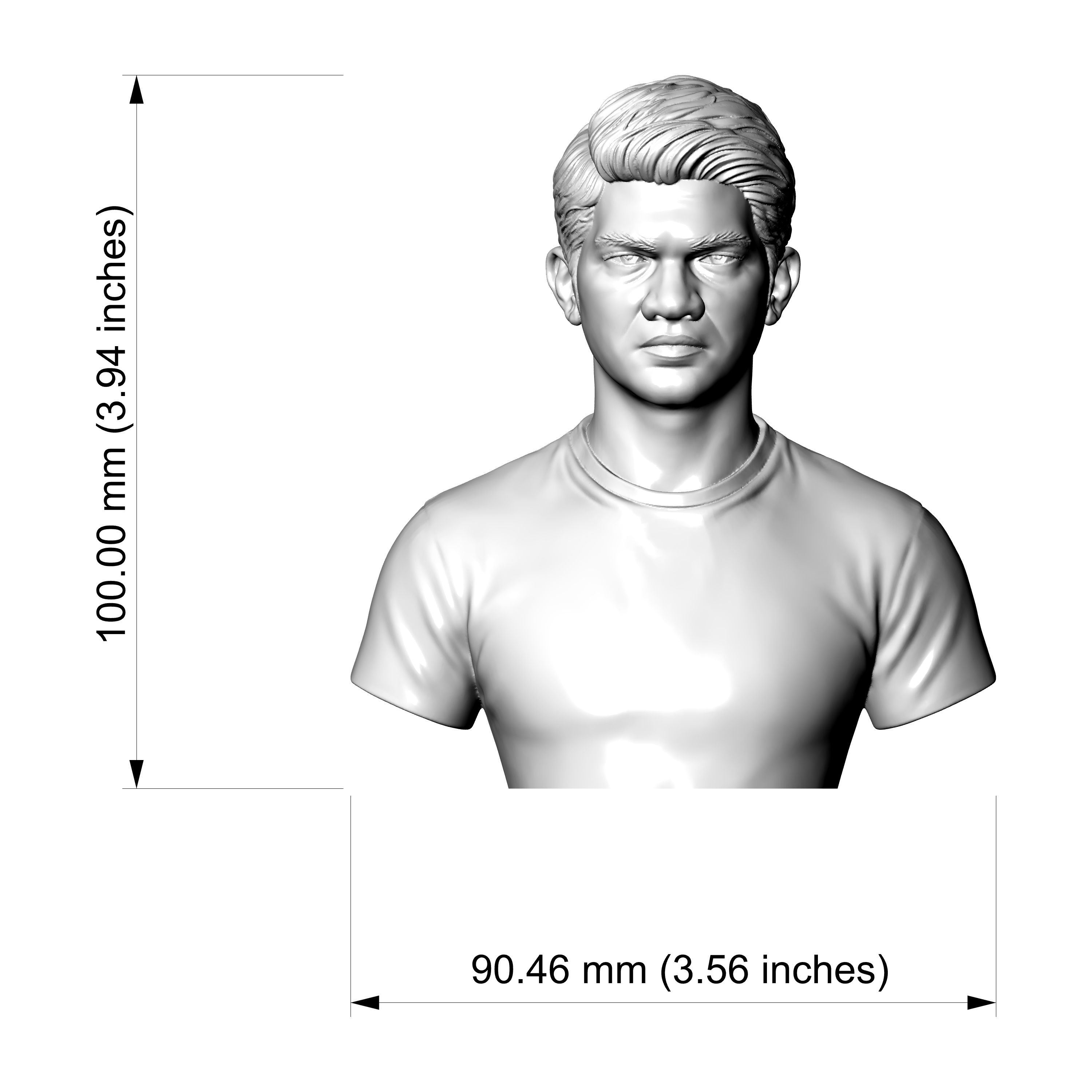 Iko Uwais Bust 3D Printable Bust 3D Model