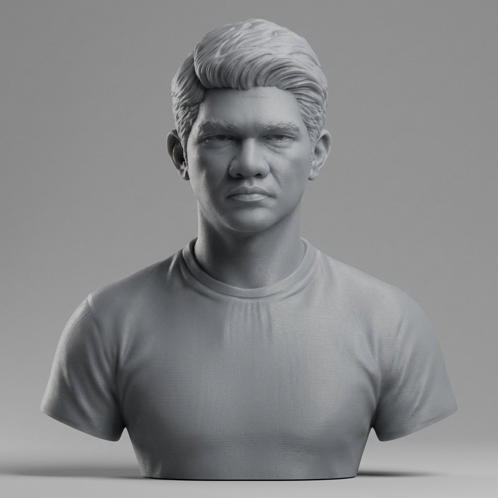 Iko Uwais Bust 3D Printable Bust 3D Model