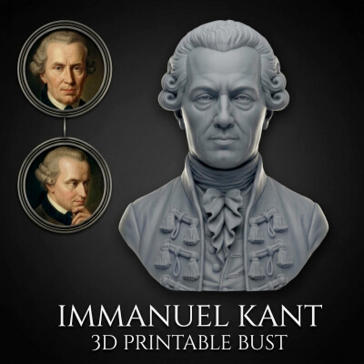 Immanuel Kant 3D Printable Bust