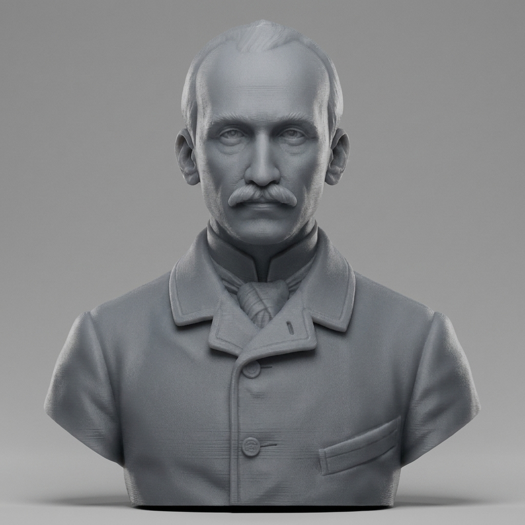 Henri Bergson 3D Printable Bust 3D Model
