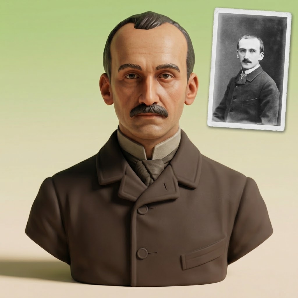 Henri Bergson 3D Printable Bust 3D Model