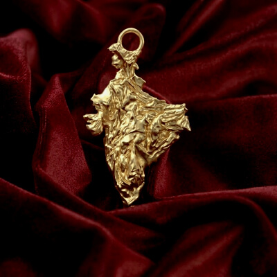 India “Topographic Map Pendant