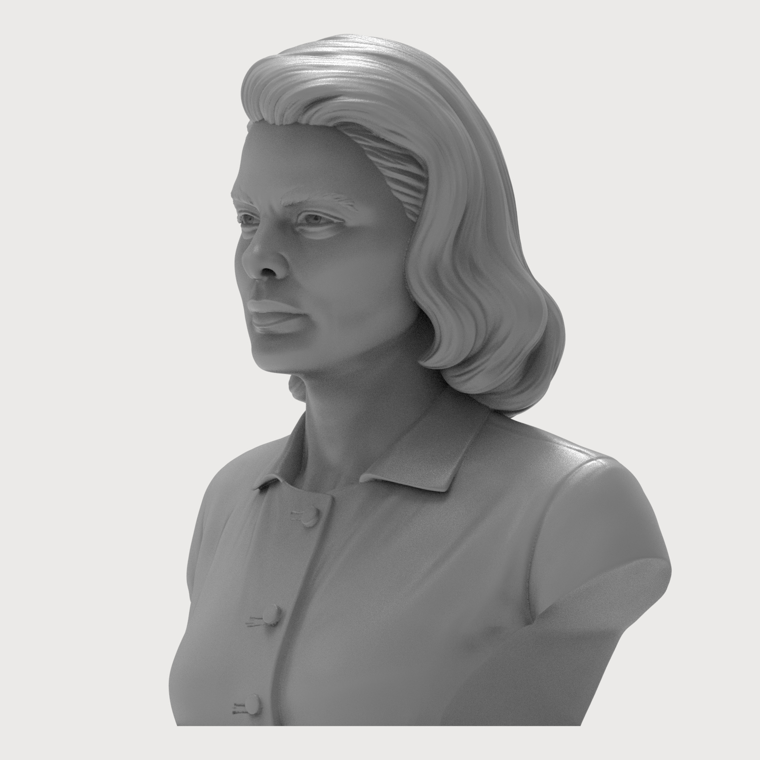 Ingrid Bergman Bust 3D Printable 3D Model