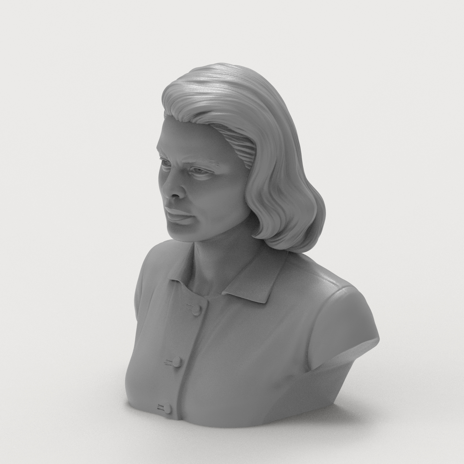 Ingrid Bergman Bust 3D Printable 3D Model