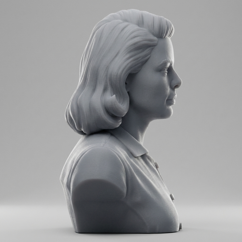 Ingrid Bergman Bust 3D Printable 3D Model