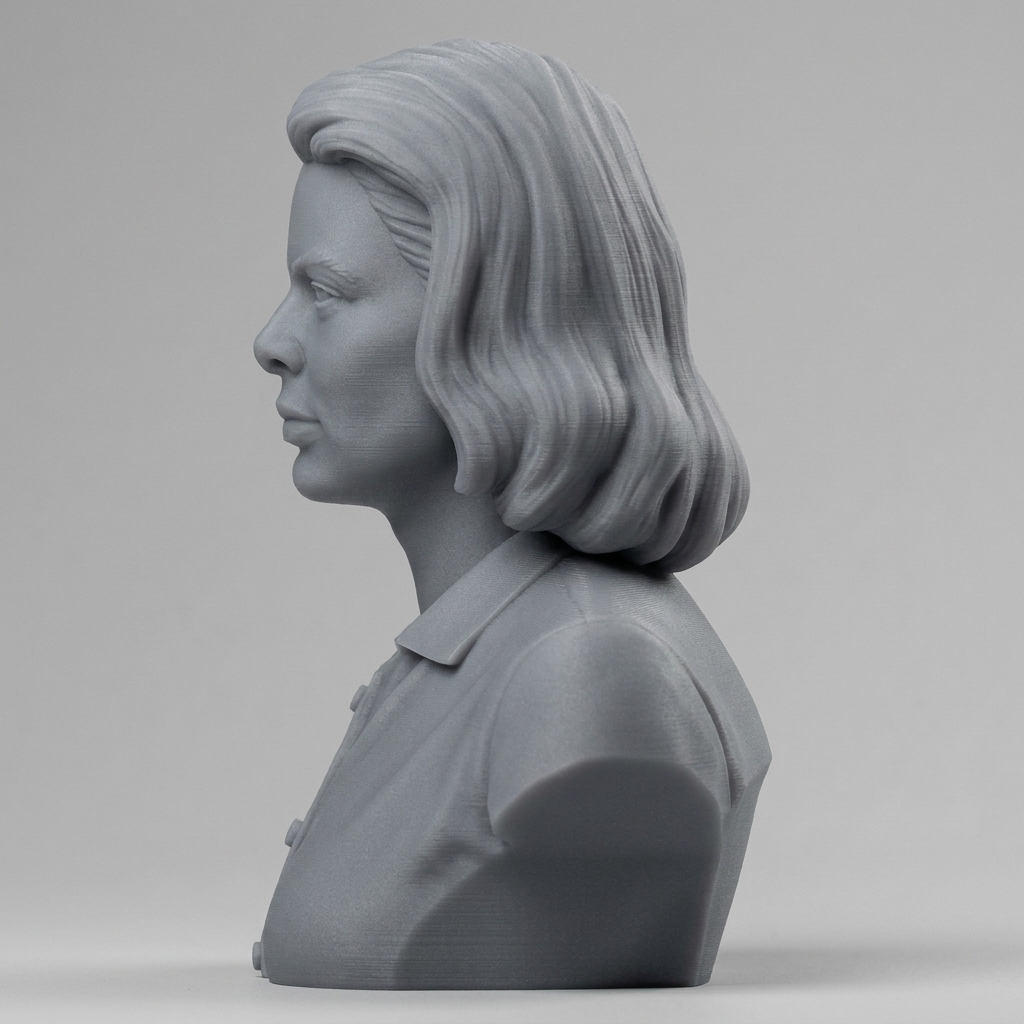 Ingrid Bergman Bust 3D Printable 3D Model