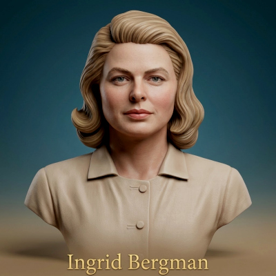 Ingrid Bergman Bust 3D Printable
