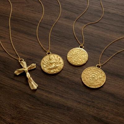 Interfaith Devotional Medallion Pendant Set