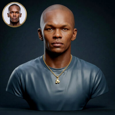 Israel Adesanya 3D Printable Bust