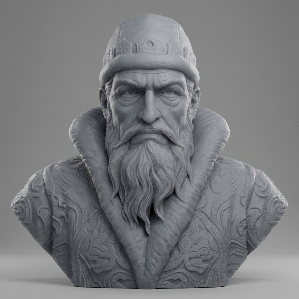 Ivan the Terrible First Russian Tsar 3D Printable Bust 3D Model