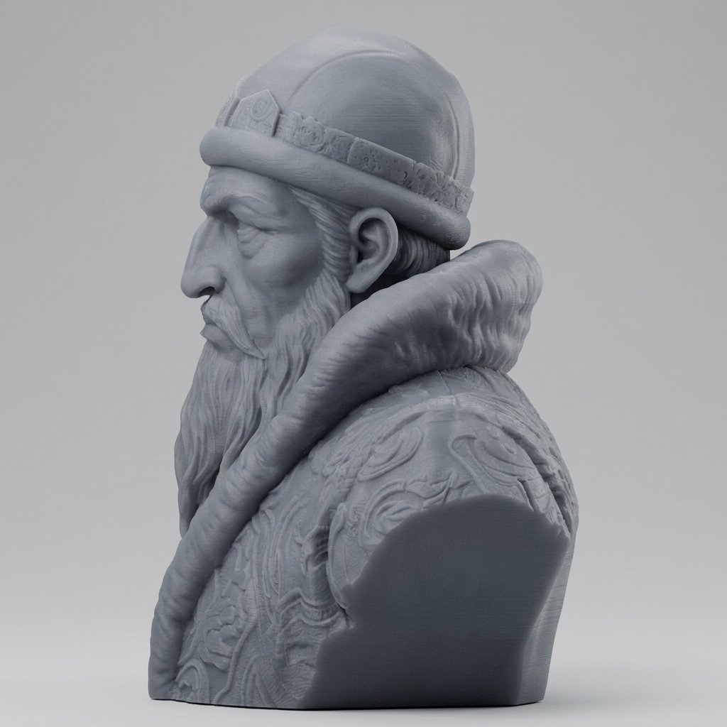 Ivan the Terrible First Russian Tsar 3D Printable Bust 3D Model