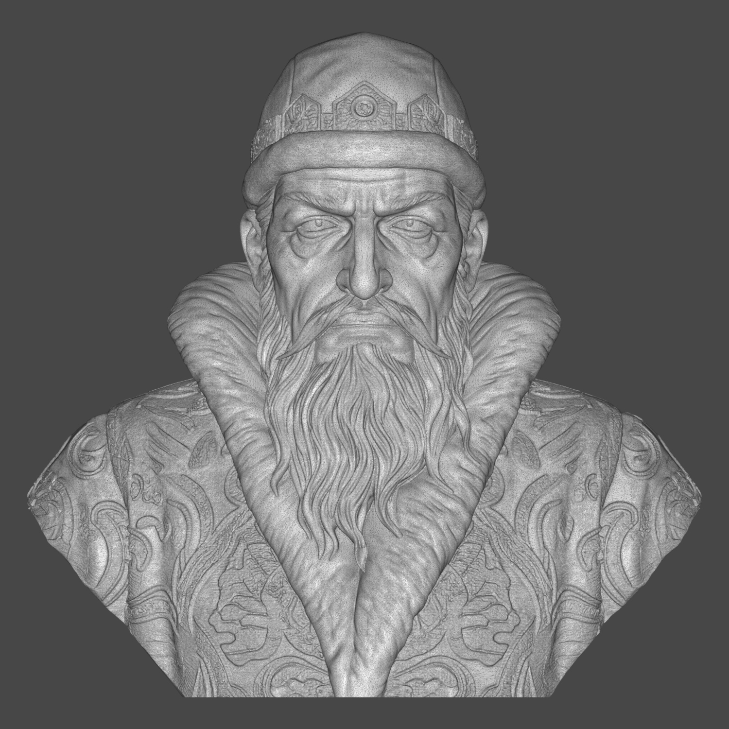 Ivan the Terrible First Russian Tsar 3D Printable Bust 3D Model