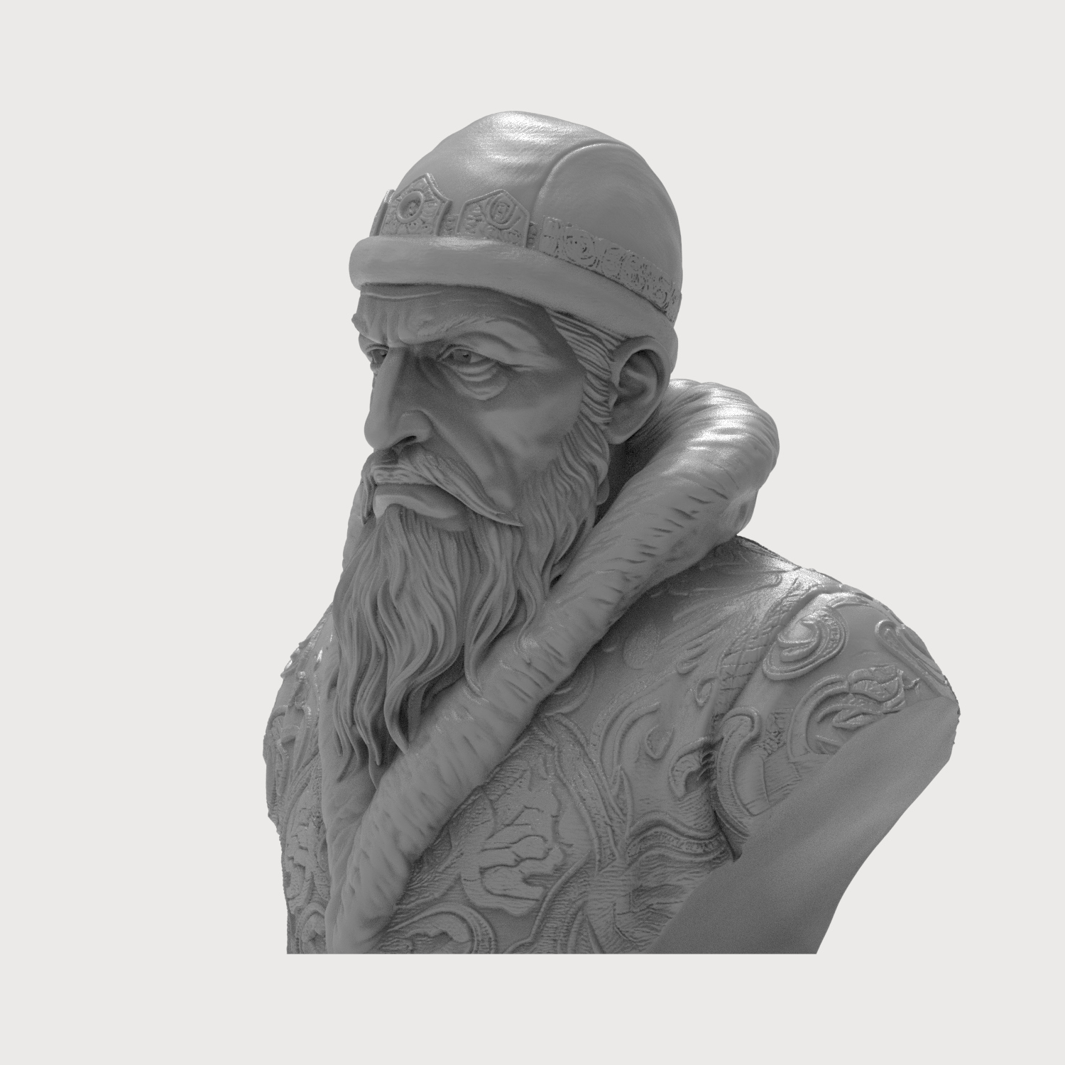 Ivan the Terrible First Russian Tsar 3D Printable Bust 3D Model