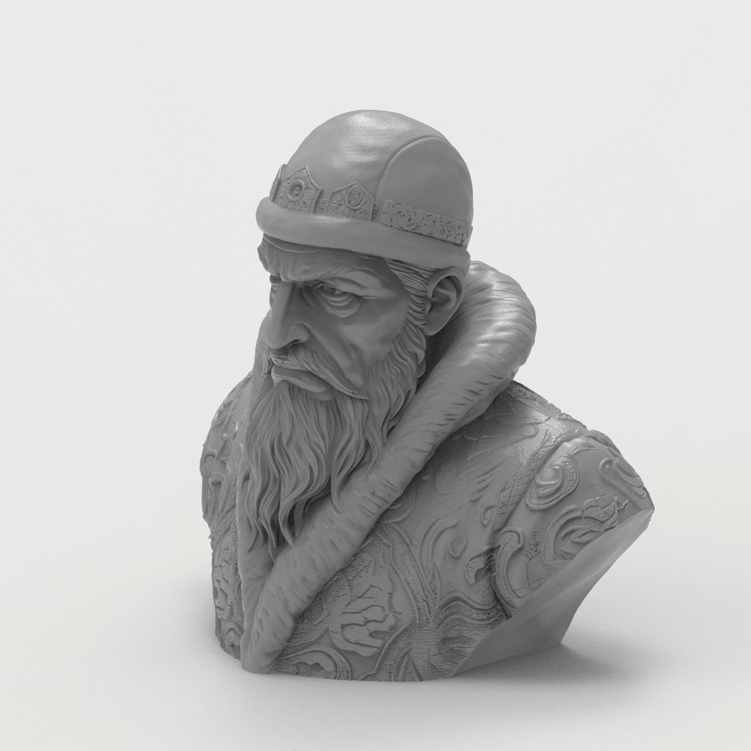 Ivan the Terrible First Russian Tsar 3D Printable Bust 3D Model