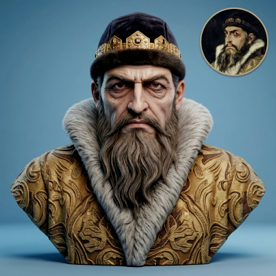 Ivan the Terrible First Russian Tsar 3D Printable Bust