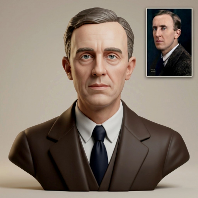 J.R.R. Tolkien 3D Printable Bust