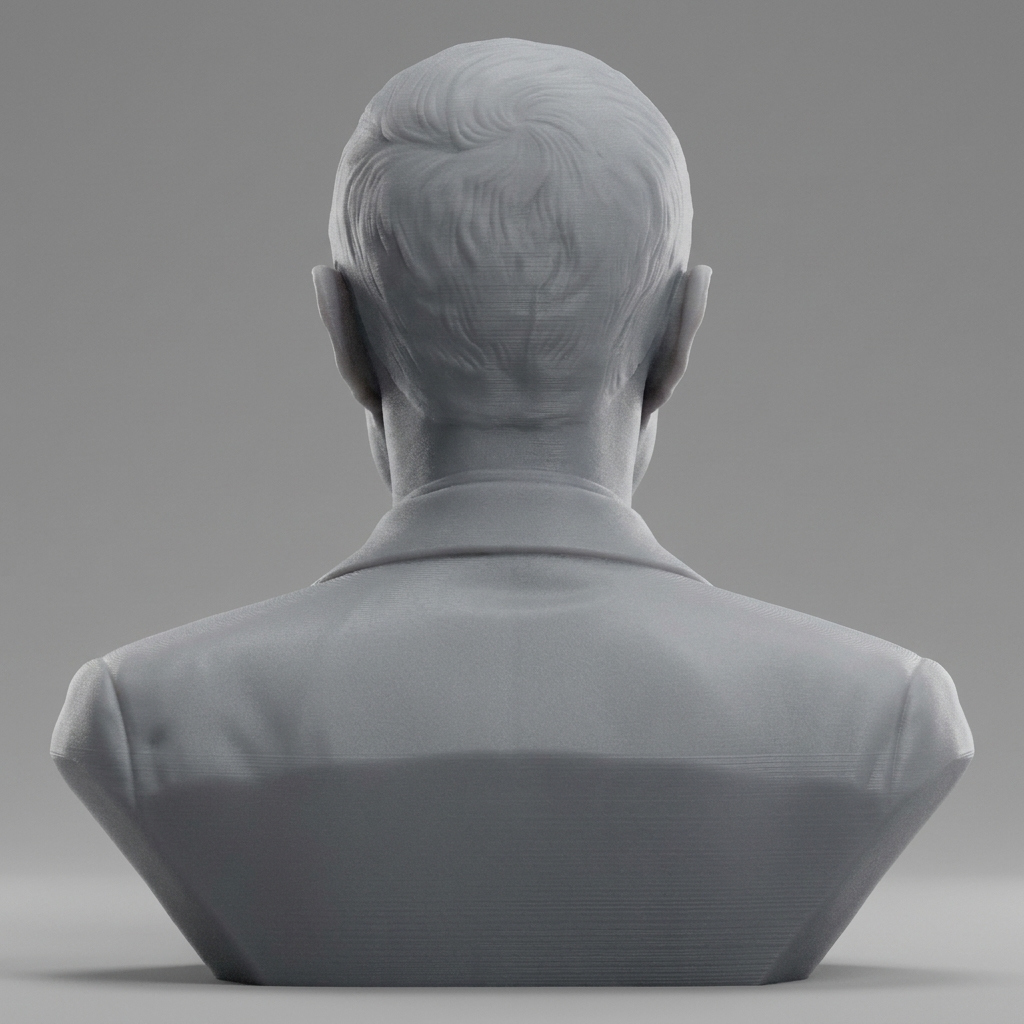 J. Robert Oppenheimer 3D Printable Bust 3D Model