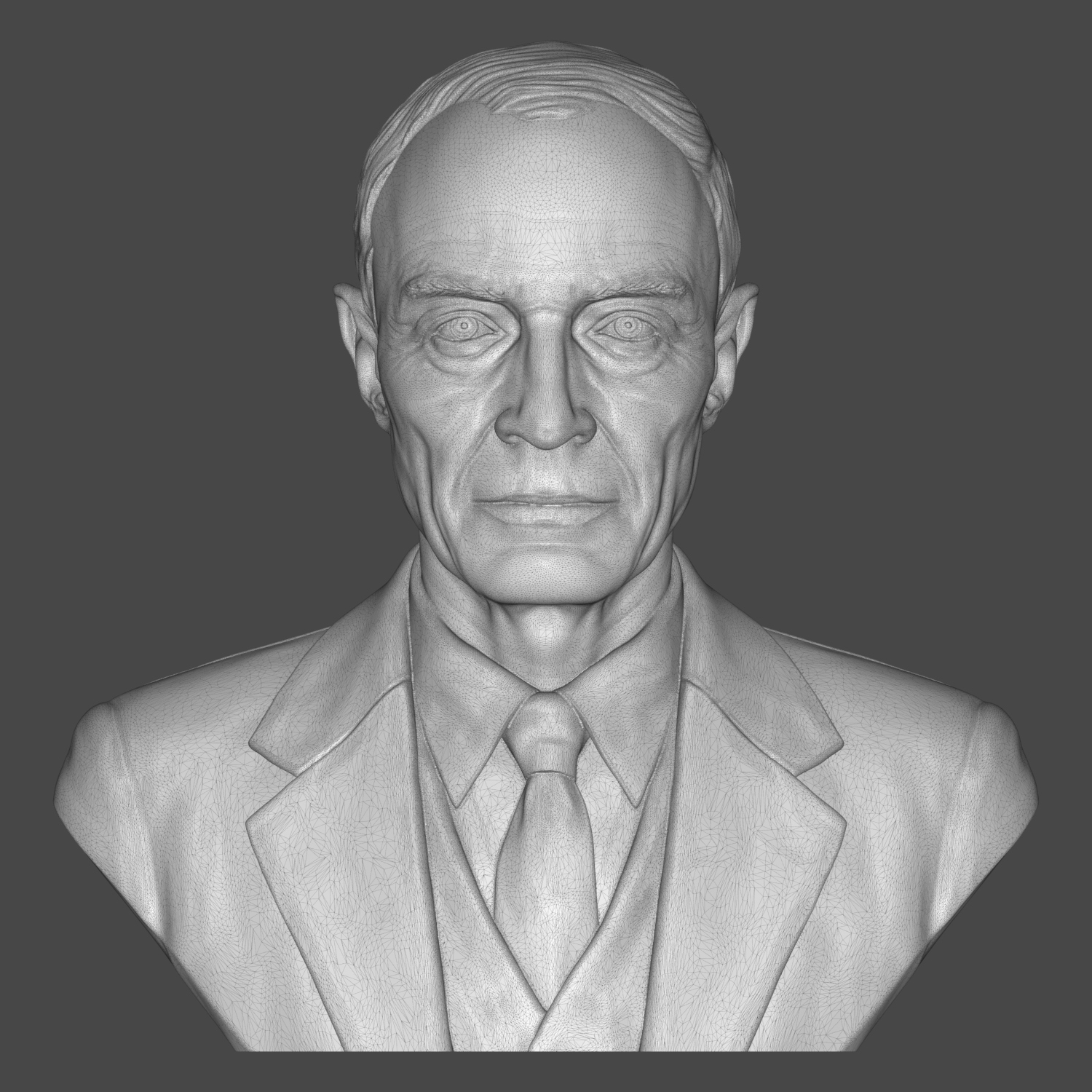 J. Robert Oppenheimer 3D Printable Bust 3D Model
