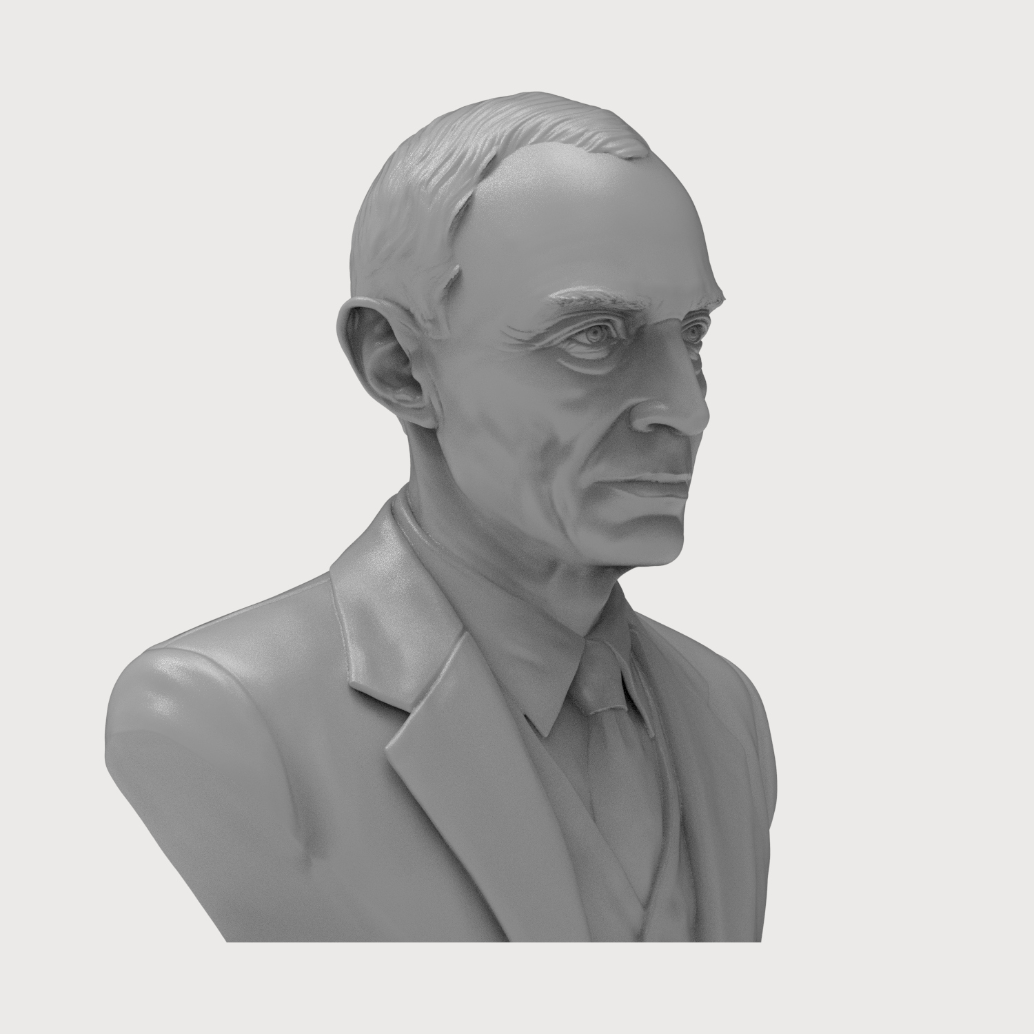 J. Robert Oppenheimer 3D Printable Bust 3D Model