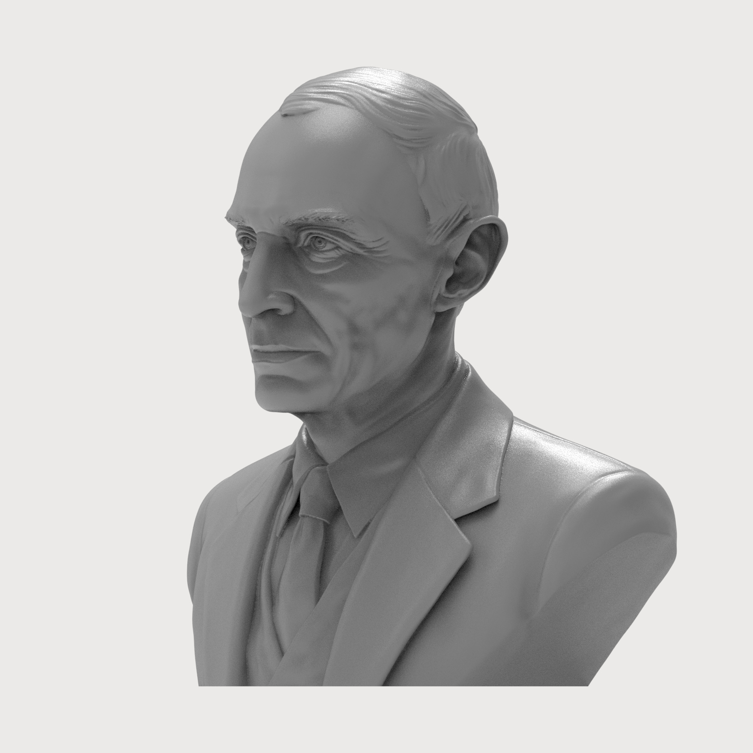 J. Robert Oppenheimer 3D Printable Bust 3D Model