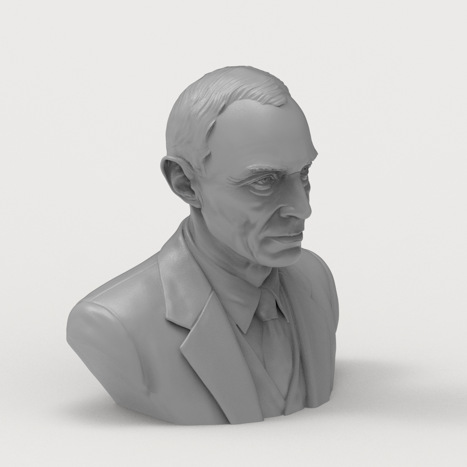 J. Robert Oppenheimer 3D Printable Bust 3D Model