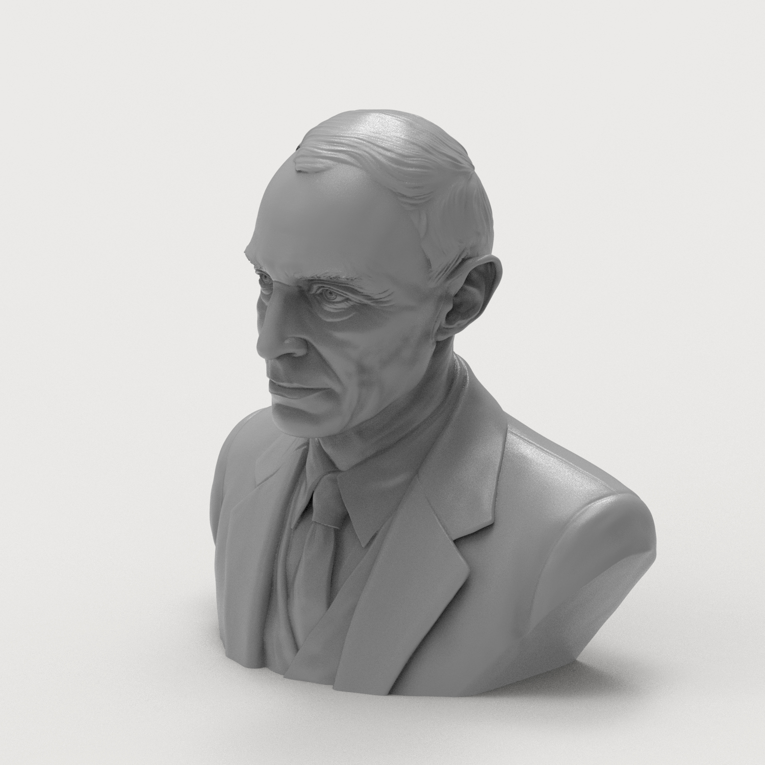 J. Robert Oppenheimer 3D Printable Bust 3D Model