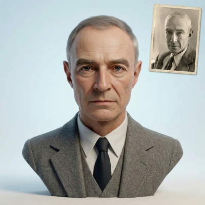 J. Robert Oppenheimer 3D Printable Bust