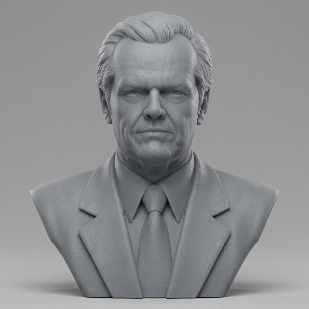 Jack Nicholson 3D Printable Bust 3D Model