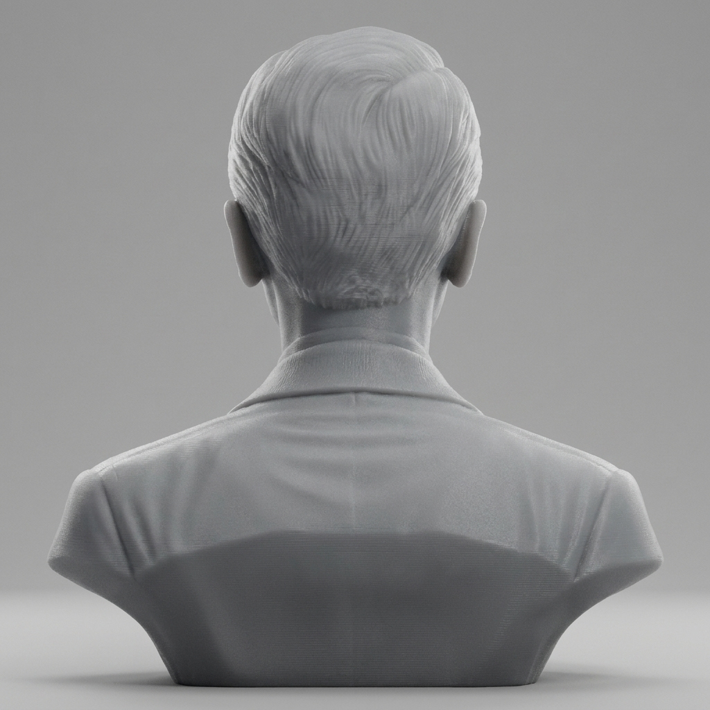 Jacques-Yves Cousteau Oceanographer Bust 3D Model