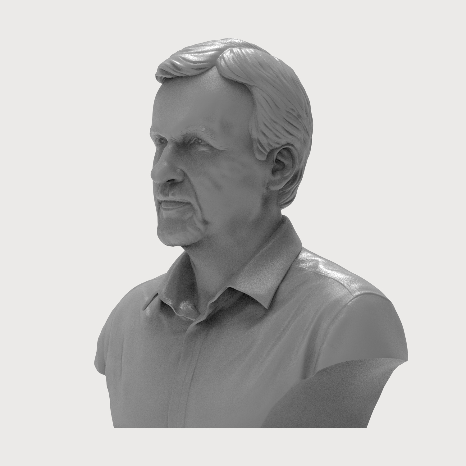 James Cameron Bust 3D Printable 3D Model