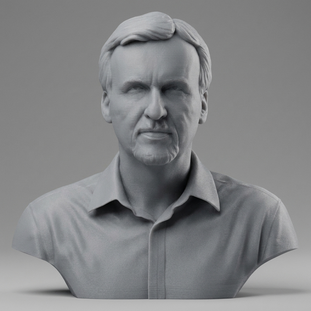 James Cameron Bust 3D Printable 3D Model