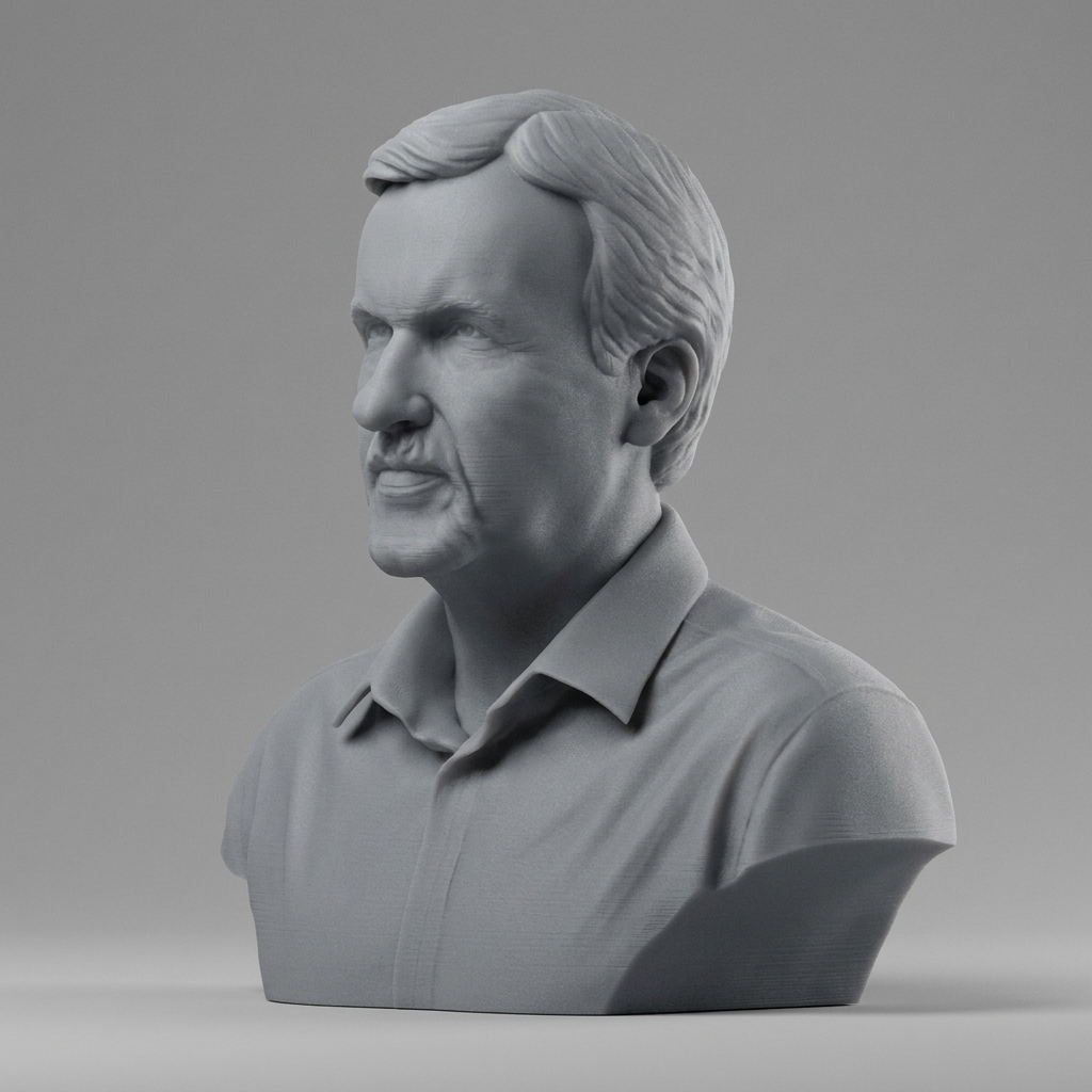 James Cameron Bust 3D Printable 3D Model