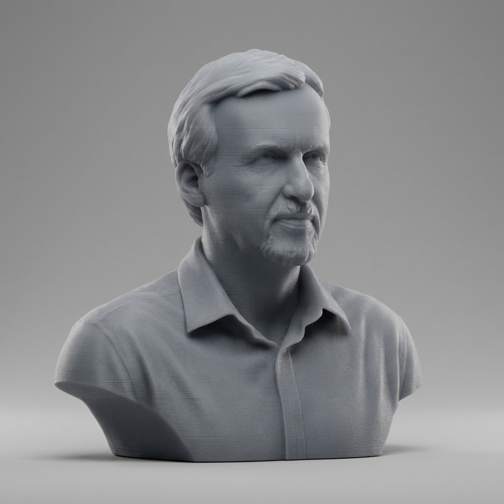 James Cameron Bust 3D Printable 3D Model