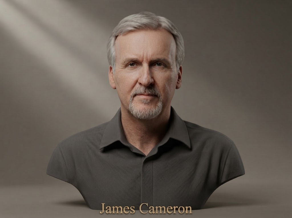 James Cameron Bust 3D Printable 3D Model