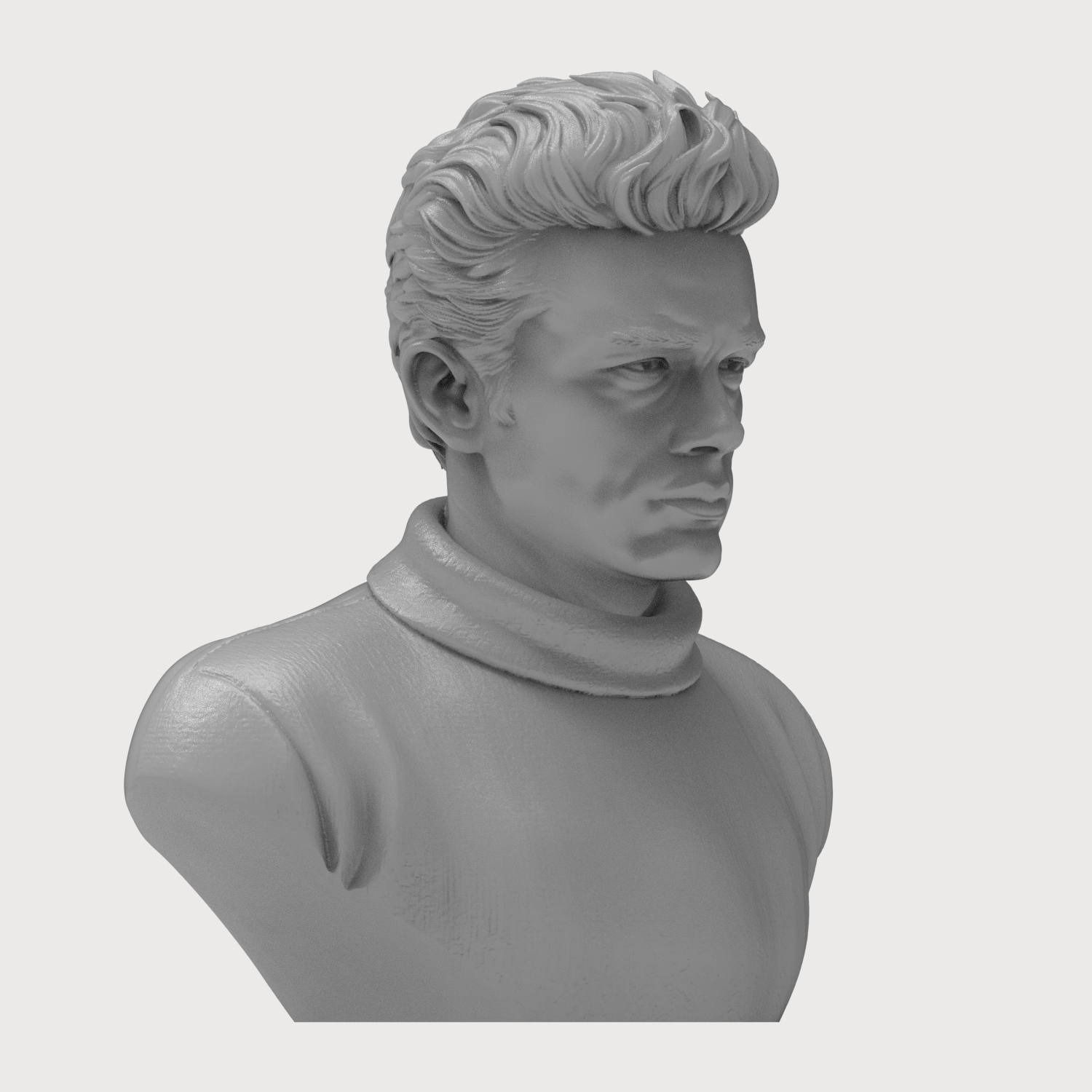 James Dean Bust 3D Printable 3D Model