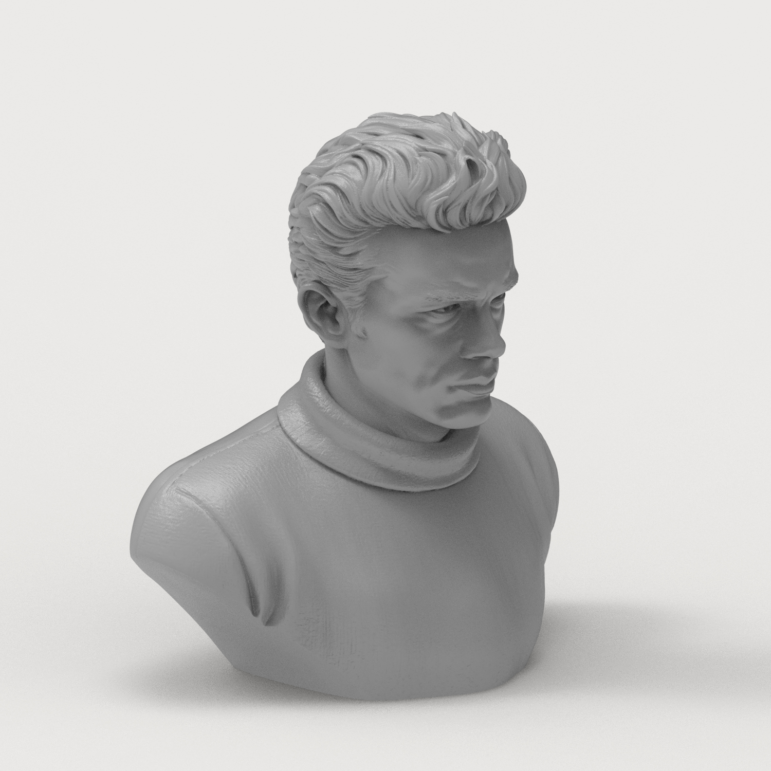 James Dean Bust 3D Printable 3D Model