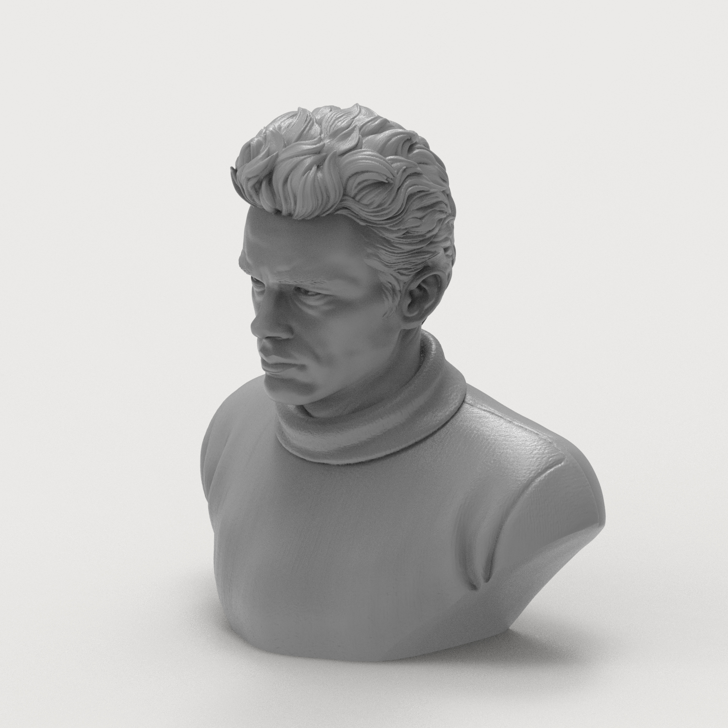 James Dean Bust 3D Printable 3D Model