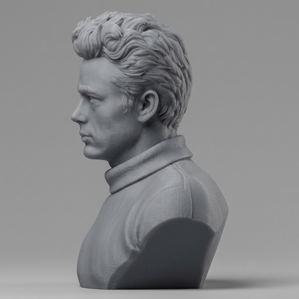 James Dean Bust 3D Printable 3D Model