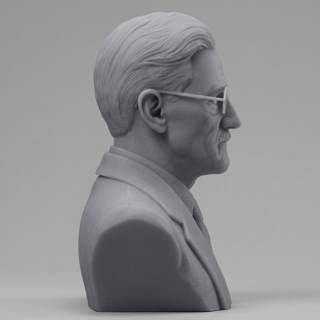 James Joyce 3D Printable Bust 3D Model