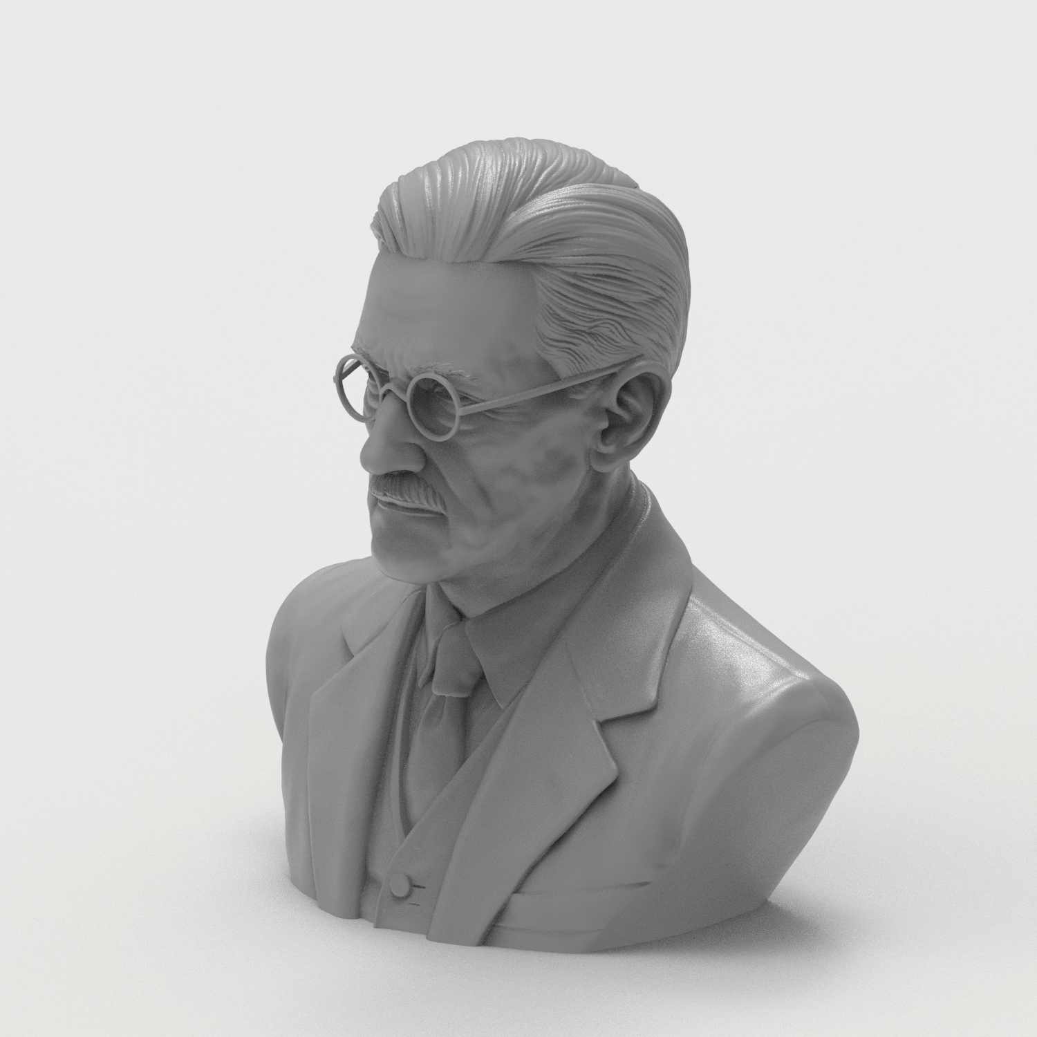 James Joyce 3D Printable Bust 3D Model