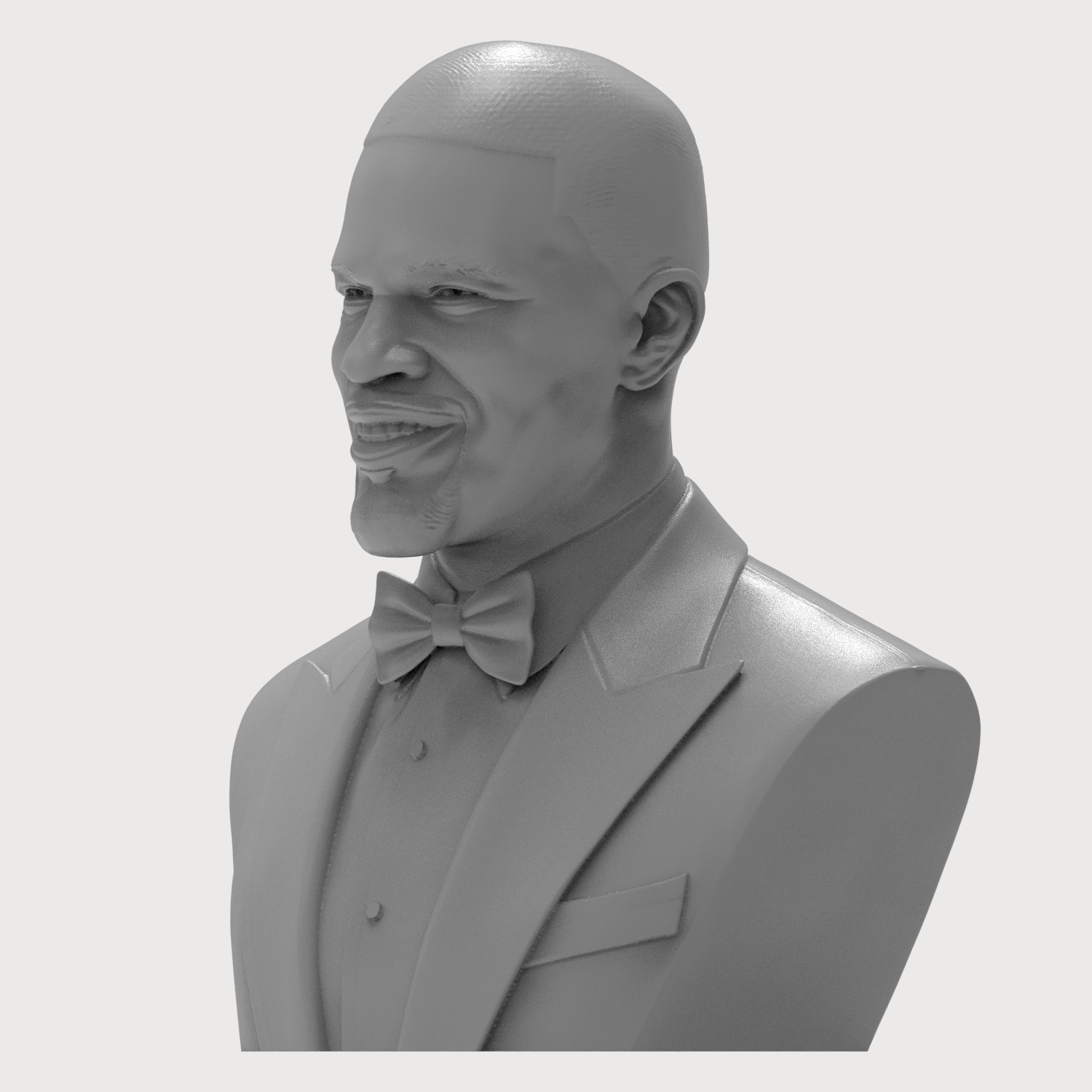 Jamie Foxx 3D Printable Bust 3D Model