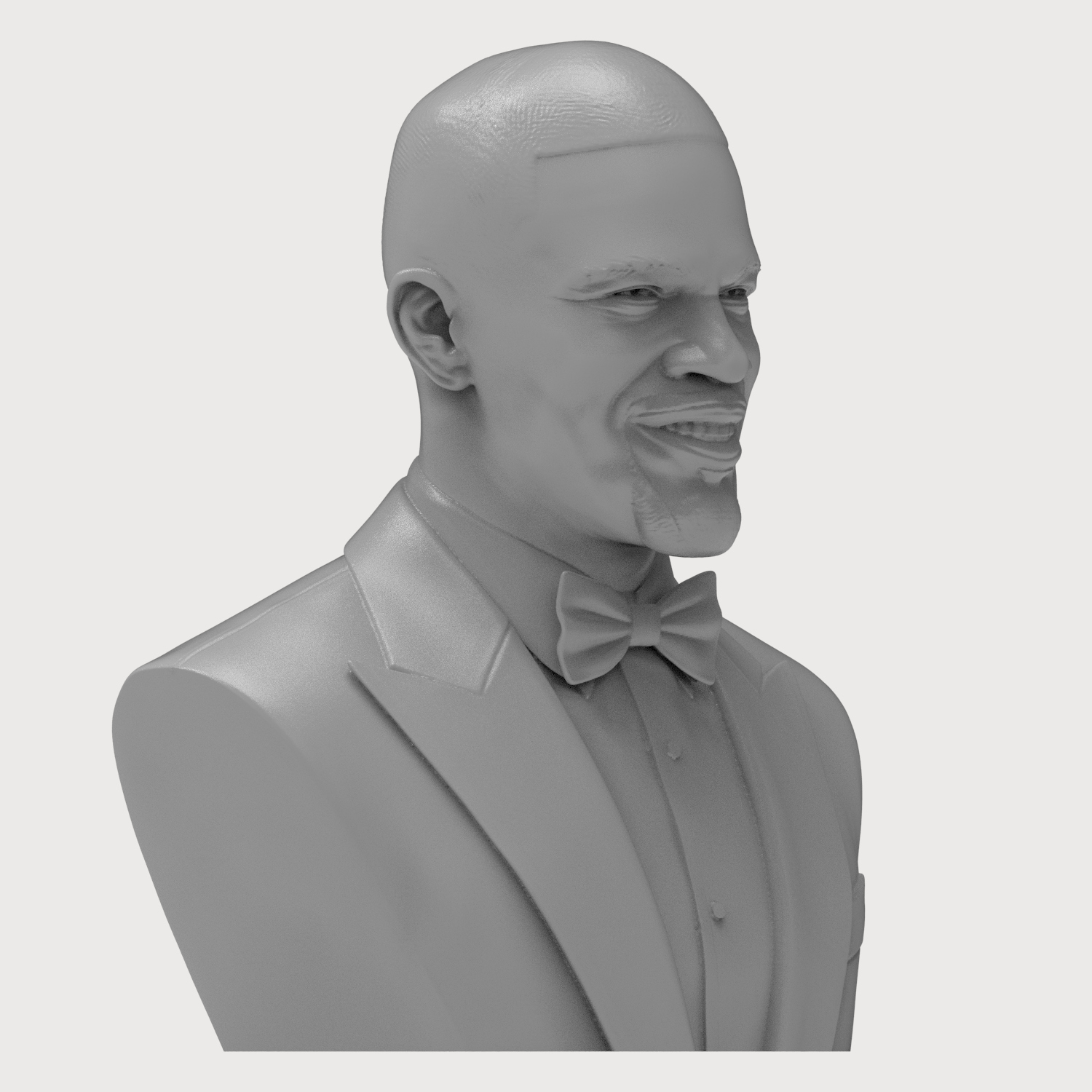 Jamie Foxx 3D Printable Bust 3D Model