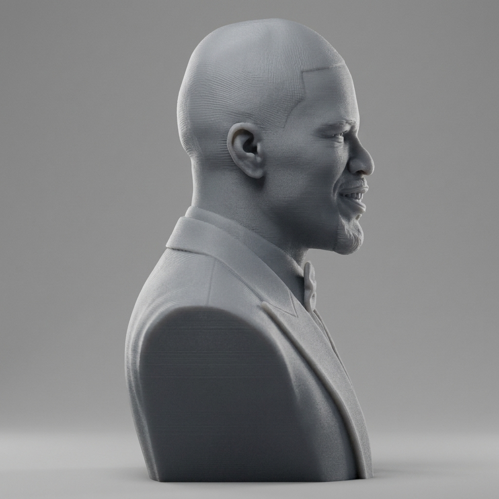 Jamie Foxx 3D Printable Bust 3D Model