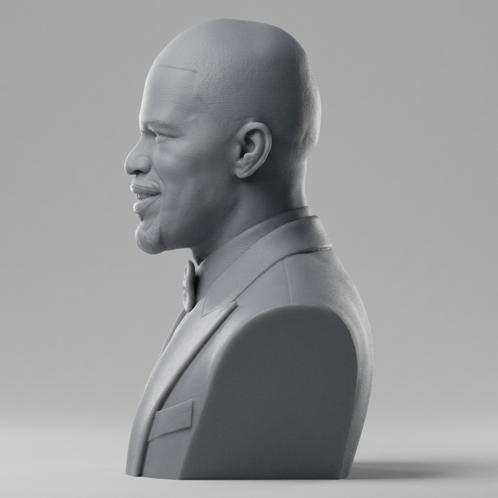 Jamie Foxx 3D Printable Bust 3D Model